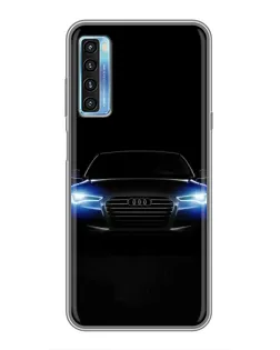 Чохол для TCL 20L з картинкою «Audi в неоні»