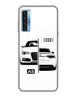 Чохол для TCL 20L з картинкою «Audi — контрастний дизайн»