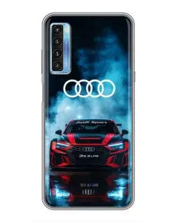 Чохол для TCL 20L з картинкою «Audi Sport — неон»
