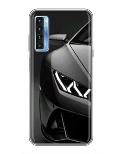 Чохол для TCL 20L з картинкою «Lamborghini фари деталізація»