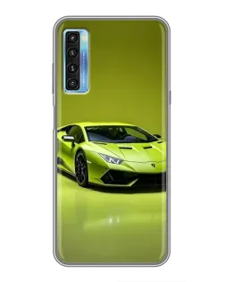Чохол для TCL 20L з картинкою «Салатовий Lamborghini Huracan»