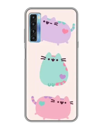 Чохол для TCL 20L з картинкою «Pusheen тріо» Чохол для TCL 20L з картинкою «Pusheen тріо»