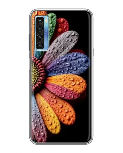 Чохол для TCL 20L з картинкою «Райдужна квітка»