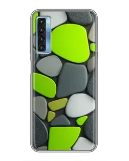 Чохол для TCL 20L з картинкою «Яскрава неонова галька»
