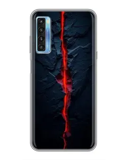 Чохол для TCL 20L з картинкою «Червона лавова тріщина»