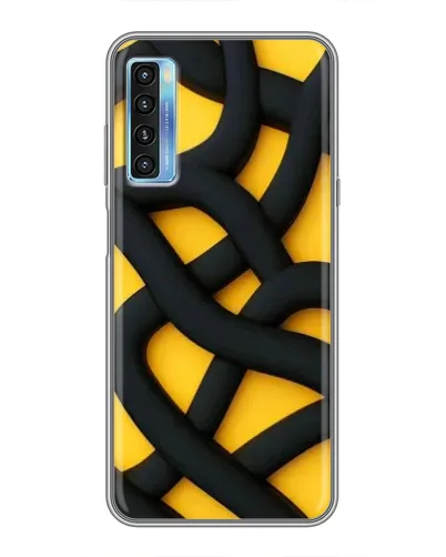 Чохол для TCL 20L з картинкою «Чорне жовте переплетення» Чохол для TCL 20L з картинкою «Чорне жовте переплетення»