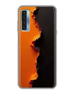 Чохол для TCL 20L з картинкою «Помаранчевий розлом»