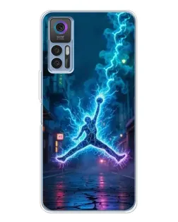Чехол для TCL 30 Plus с картинкой «Jordan Gold Jumpman»