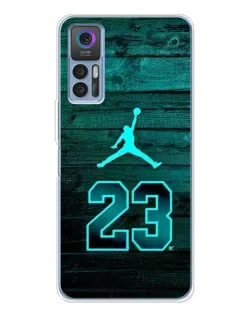 Чехол для TCL 30 Plus с картинкой «Jordan Cyan 23»