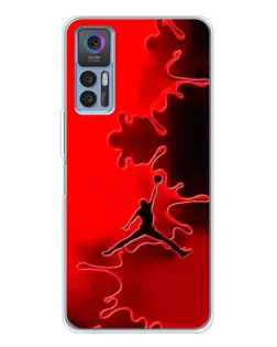 Чехол для TCL 30 Plus с картинкой «Jordan Red Smoke»