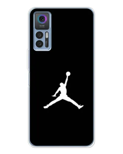 Чехол для TCL 30 Plus с картинкой «Jordan Silhouette»