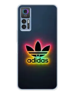 Чехол для TCL 30 Plus с картинкой «Неоновый Adidas»