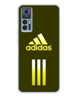 Чехол для TCL 30 Plus с картинкой «Оливковый градиент Adidas»