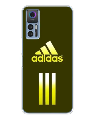 Чехол для TCL 30 Plus с картинкой «Оливковый градиент Adidas»