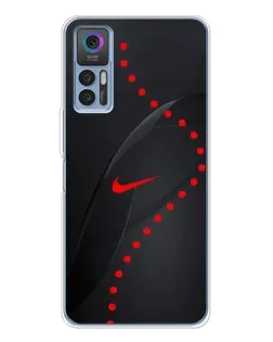 Чехол для TCL 30 Plus с картинкой «Абстрактный дизайн Nike»
