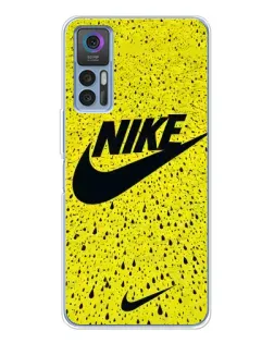 Чехол для TCL 30 Plus с картинкой «Желтый текстурный Nike»