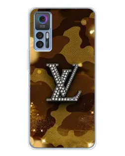 Чехол для TCL 30 Plus с картинкой «Камуфляжный Louis Vuitton»