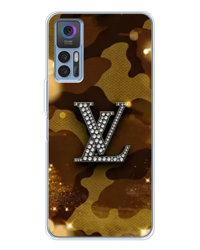 Чехол для TCL 30 Plus с картинкой «Камуфляжный Louis Vuitton»