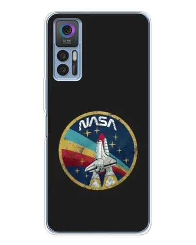 Чехол для TCL 30 Plus с картинкой «NASA — эмблема миссии»