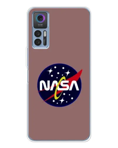Чехол для TCL 30 Plus с картинкой «NASA — ретро космос»