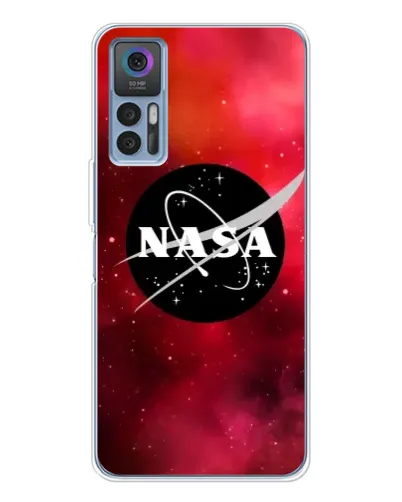 Чехол для TCL 30 Plus с картинкой «NASA — красная туманность»