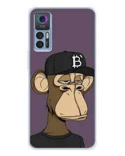 Чехол для TCL 30 Plus с картинкой «Bored Ape в кепке»
