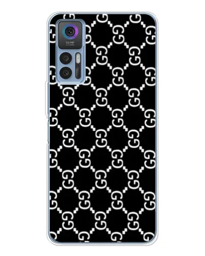 Чехол для TCL 30 Plus с картинкой «Gucci — сетчатый паттерн»