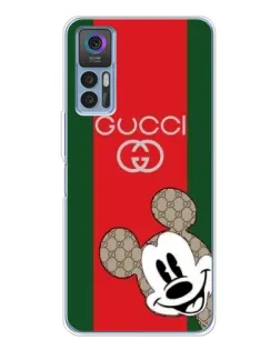 Чехол для TCL 30 Plus с картинкой «Gucci — полосы и Микки»