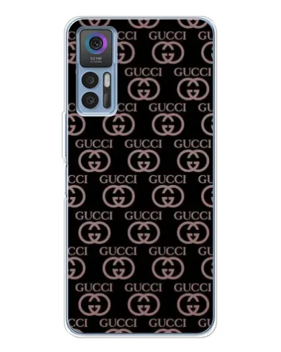 Чехол для TCL 30 Plus с картинкой «Классическая монограмма Gucci»