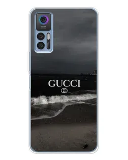 Чехол для TCL 30 Plus с картинкой «Gucci — морской прибой»