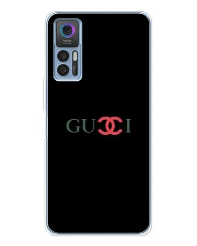 Чехол для TCL 30 Plus с картинкой «Gucci — красный градиент»