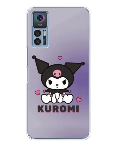 Чехол для TCL 30 Plus с картинкой «Kuromi — фиолетовый арт»