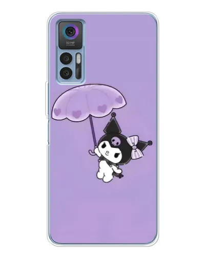 Чехол для TCL 30 Plus с картинкой «Kuromi с зонтиком»