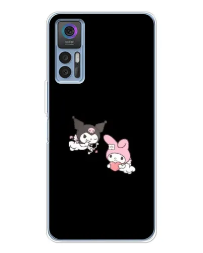 Чехол для TCL 30 Plus с картинкой «My Melody и Kuromi»