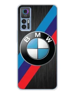 Чехол для TCL 30 Plus с картинкой «BMW M-stripes стиль»