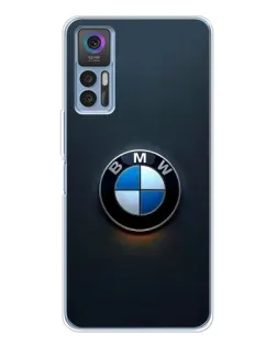 Чехол для TCL 30 Plus с картинкой «Логотип BMW — минимализм»