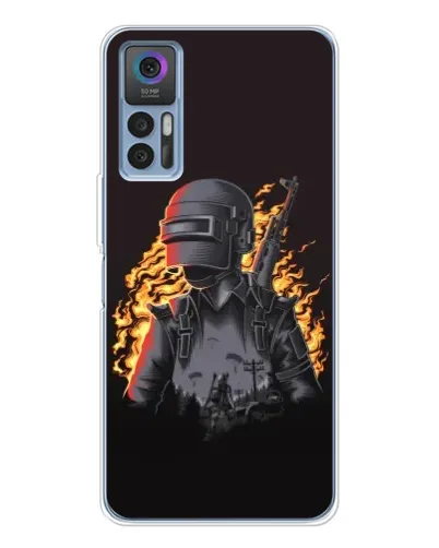 Чохол для TCL 30 Plus з картинкою «PUBG — вогняний силует» Чохол для TCL 30 Plus з картинкою «PUBG — вогняний силует»