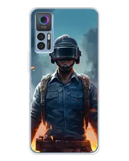 Чохол для TCL 30 Plus з картинкою «PUBG — реалістичний герой»