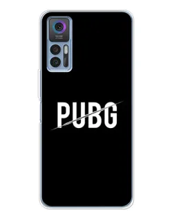 Чохол для TCL 30 Plus з картинкою «PUBG — білий логотип»
