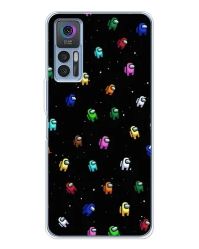 Чехол для TCL 30 Plus с картинкой «Экипаж Among Us»