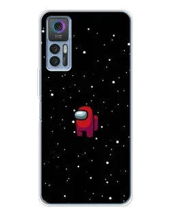 Чехол для TCL 30 Plus с картинкой «Красный Among Us»