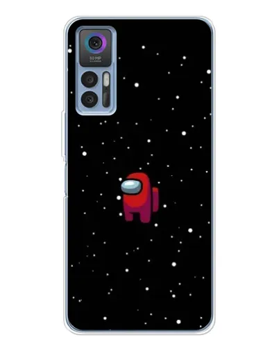 Чехол для TCL 30 Plus с картинкой «Красный Among Us»