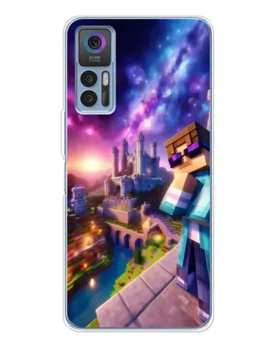 Чехол для TCL 30 Plus с картинкой «Стив и космос» Чехол для TCL 30 Plus с картинкой «Стив и космос»