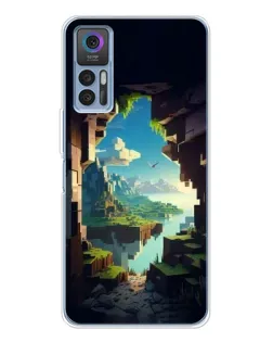 Чехол для TCL 30 Plus с картинкой «Вид из пещеры»