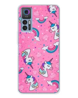 Чохол для TCL 30 Plus з картинкою «Unicorn паттерн рожевий»