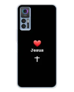 Чохол для TCL 30 Plus з картинкою «Серце - Jesus» Чохол для TCL 30 Plus з картинкою «Серце - Jesus»