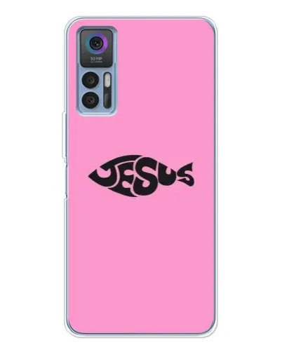 Чохол для TCL 30 Plus з картинкою «Рожевий символ Jesus»