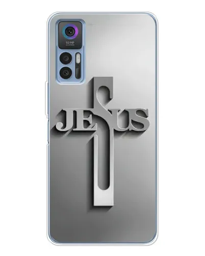 Чехол для TCL 30 Plus с картинкой «Металлический крест Jesus» Чехол для TCL 30 Plus с картинкой «Металлический крест Jesus»
