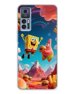 Чохол для TCL 30 Plus з картинкою «Космічний фастфуд»