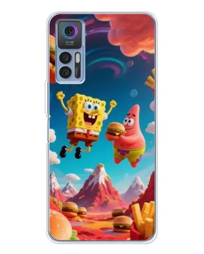 Чохол для TCL 30 Plus з картинкою «Космічний фастфуд»